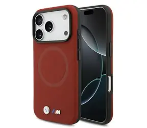 BMW Zadný kryt kovový s logom MagSafe pre iPhone 17 Pre červená