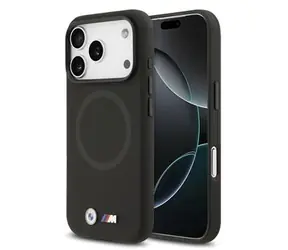 BMW Zadný kryt Metal Logo MagSafe pre iPhone 17 Pro Max čierna