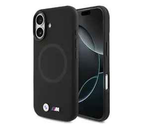 BMW Zadný kryt kovový s logom MagSafe pre iPhone 17 čierna
