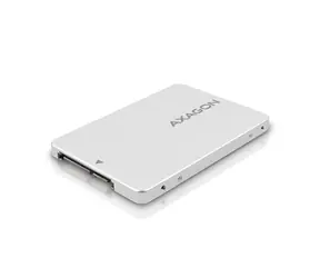 Rozbalené - Axagon RSS-M2SD, SATA - M.2 SATA SSD, interné 2.5" ALU box, strieborný / rozbalené