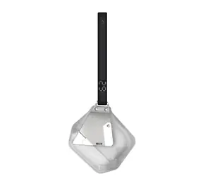 Rozbalené - Aulumu A29 Geometric Lock & Lanyard puzdro na AirPods 4, Translucent White / rozbalené