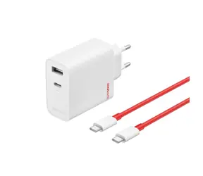 OnePlus SUPERVOOC 80W biela / 1x USB-A / 1x USB-C / USB-C kábel PD / QC 