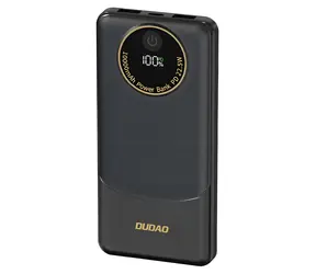 Rozbalené - Dudao K12 10000mAh čierna / Powerbanka / PD 22.5W / USB-A / USB-C / rozbalené