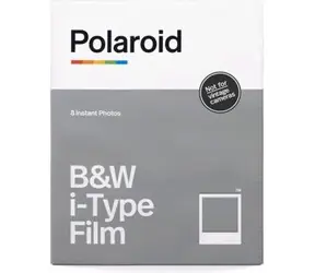Polaroid Originals i-Type B&amp;W / Fotopapier 8 listov / rozmer 10,7 x 8,8 cm / lesklý / určený pre instantné fotoaparáty