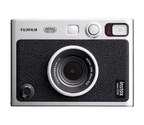 Fujifilm Instax mini evo čierna / Instantný fotoaparát / LCD / CMOS / 2560 x 1920 / formát papiera 86 x 56 mm / ISO 1600