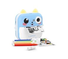 Lamax InstaKid2 PLUS modrá / detský fotoaparát / 2.4" displej / Micro SD / MP3 / USB-C / hry 