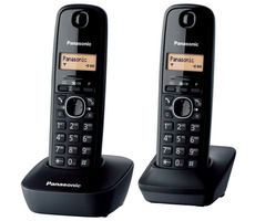 Panasonic KX-TG1612FXH šedá / DECT bezdrôtový telefón s displejom / CLIP / 2 slúchadlá