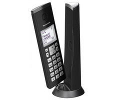 Panasonic KX-TGK210FXB čierna / DECT bezdrôtový telefón / 3-riadok. displej / LED indikátor