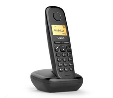 Gigaset A170 čierna / DECT bezdrôtový telefón / LCD displej