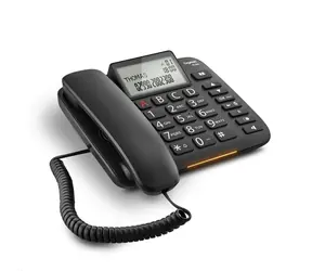 Gigaset DL380 čierna / drôtový telefón / displej