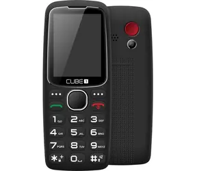 CUBE1 S300 Black / CZ distribúcia / 2.4" / Rádio / Dual SIM / 1.3MPx / Pamäťová karta / čierna