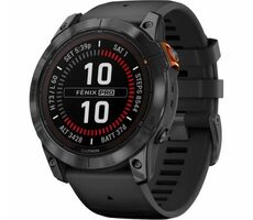 Garmin fenix 7X Pro Solar šedo-čierna / Chytré hodinky / GPS / 1.4 "d. displej / mapy / BT / WiFi / vodeodolné