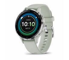 Garmin Venu 3S strieborno-šedá / Chytré hodinky / 1.2 "/ BT / ANT+ / Wi-Fi / 5ATM