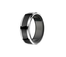 CUBE1 SMART Ring veľ. 8 (18.4mm) čierna / Chytrý prsteň / Bluetooth 5.1 / 5ATM