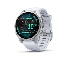 Garmin Fenix 8 43mm AMOLED strieborná / Chytré hodinky / GPS / 1.3 "d. displej / mapy / BT / WiFi / vodeodolné