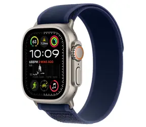 Apple Watch Ultra 2 (2024) GPS+Cellular 49mm Prírodné titánové telo - Modrý trailový ťah (M/L) / 145-220 mm