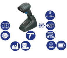 DATALOGIC QuickScan I QM2131 kit2-USB / 1D snímač čiarových kódov / 433MHz / multi-IF / čierna