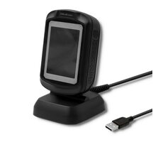 Qoltec 50864 QR &amp; Laser čítačka 1.8m čierna / 1D &amp; 2D / USB