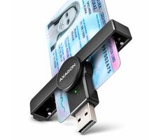 Axagon CRE-SMPA, USB-A PocketReader čítačka kontaktných kariet SMART card (eObčanka)