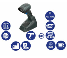 Rozbalené - Datalogic QuickScan I QM2131 Kit RS-232/ 1D snímač čiarových kódov / 433MHz / Multi-IF / čierna / rozbalené
