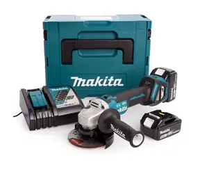 Makita DGA513RT3J / Aku uhlová brúska / Li- ION / 18V / 125mm / 8500ot-min / 3x 5.0Ah