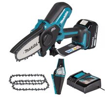 Makita DUC101RF06 / Aku reťazová píla / 18V / rýchlosť reťaze 8m/s / dĺžka lišty 10cm / 3.0Ah