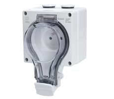 Solight 5B350 / vodotesná a prachotesná zásuvka / IP66