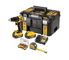DeWalt DCZ100P2KT / Aku Bezuhlíková príklepová vŕtačka / 18 V XR Li- ION / 2x 5.0Ah