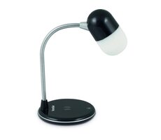 TechniSat VIOLA čierna / Stolová LED lampa / bezdrôtové nabíjanie / stmievateľná / BT 5.0 / reproduktory 3W / 2800K - 8900K