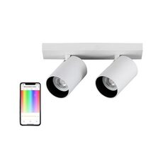 Rozbalené - Yeelight SMART Spotlight biela (2 žiarovky) / stropné svietidlo / LED / 16 miliónov odtieňov / 6500 K / 700 lm / rozbalené