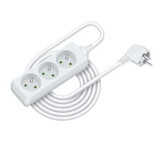 Retlux RPC 04 Predlžovací prívod 3 zásuvky 3×1.0mm 5m biela