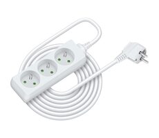 Retlux RPC 05 Predlžovací prívod 3 zásuvky 3×1.0mm 7m biela