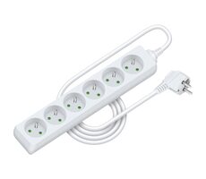Retlux RPC 15 Predlžovací prívod 6 zásuviek 3×1.0mm 2m biela