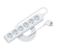 Retlux RPC 16 Predlžovací prívod 6 zásuviek 3×1.0mm 3M biela