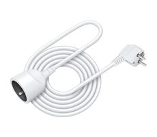 Retlux RPC 43 Predlžovací prívod 1 zásuvka 3×1.0mm 5m biela