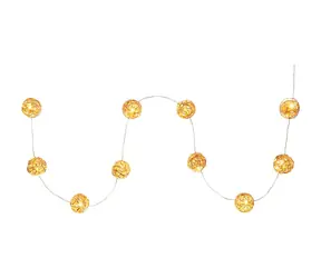 Retlux RXL 237 Guľa medená 10LED 3000K - teplá biela / Časovač