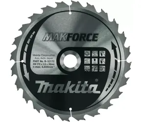 Makita B-32172 MAKFORCE / kotúč pílový drevo / 270x2.6x30mm / 24 zubov