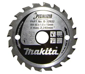 Makita B-32932 MAKFORCE / pílový kotúč na drevo / 85x1.0x15mm / 20 zubov