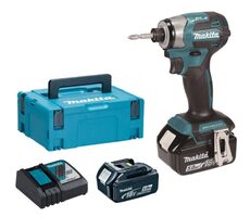 Makita DTD173RTJ / Aku rázový uťahovák 1:4" / Li- ION / 18V / 180 Nm / 2x 5.0 Ah