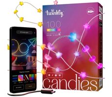 Twinkly Candies LED TWKS100RGB-T 8m / Stmievateľná vianočná reťaz / Wi-Fi / USB-C