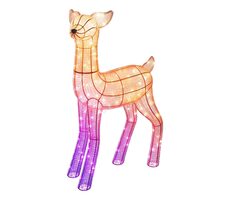 Twinkly 3D Reindeers - laň 200 RGB + W LED 90cm / vonkajšie osvetlenie / Wi-Fi / Bluetooth