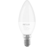 Retlux RLL 626 C37 E14 sviečka 6W / 810 lm / 3000K - teplá biela / D 