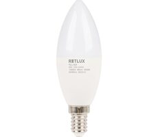 Retlux RLL 629 C37 E14 sviečka 8W / 1080 lm / 3000K - teplá biela / D 
