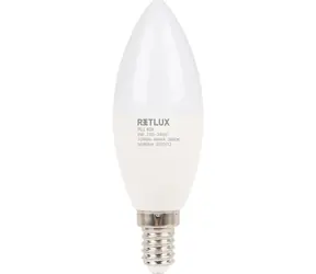 Retlux RLL 629 C37 E14 sviečka 8W / 1080 lm / 3000K - teplá biela / D 