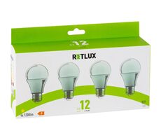 Retlux REL 33 LED A60 4x12W E27 / 1200 lm / 3000K - teplá biela / 4ks