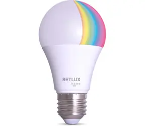 Retlux RSH 102 A 60 E27 9W RGB CCT / Inteligentná žiarovka / RGB / 880 lm / 2700-6500K