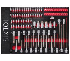 SIXTOL MECHANIC TOOL TRAY 2 - 102ks / Modul s náradím do dielenského vozíka 