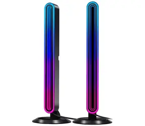 BlitzWolf BW-AL1 LED RGB čierna / 2x stolná lampa / LED / USB
