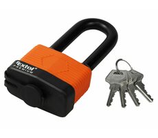 Extol- Premium Zámok visiaci vodeodolný / predĺžený / 65mm / 4 kľúče 