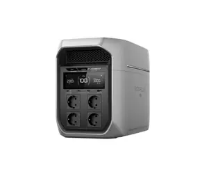 EcoFLow Delta 3 Max PLUS / nabíjacia stanica / 2 048 Wh / 3 000 W / LiFePO4 / UPS / Wi-Fi / strieborná
